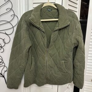 Wild Fable Sage Green Quilted Puffer Jacket